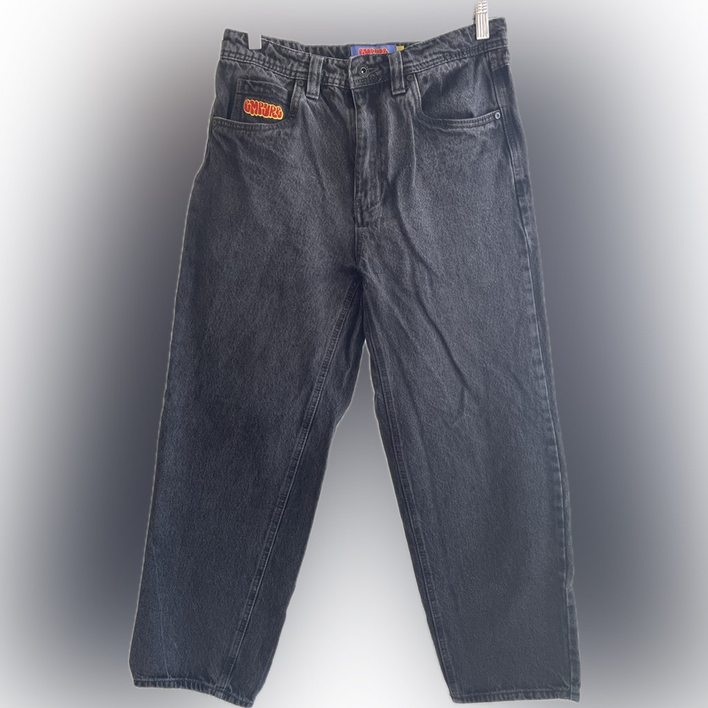 Empyre Men's Black Baggy Jeans